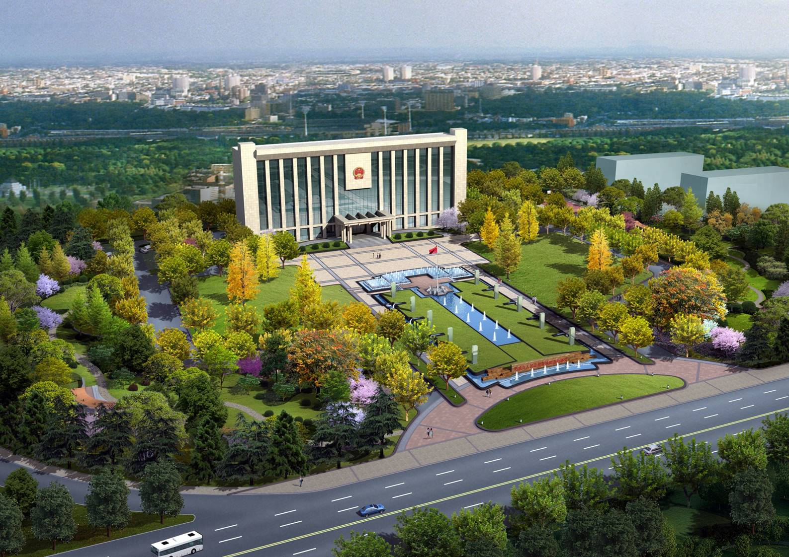 肥城新城街道广场景观设计