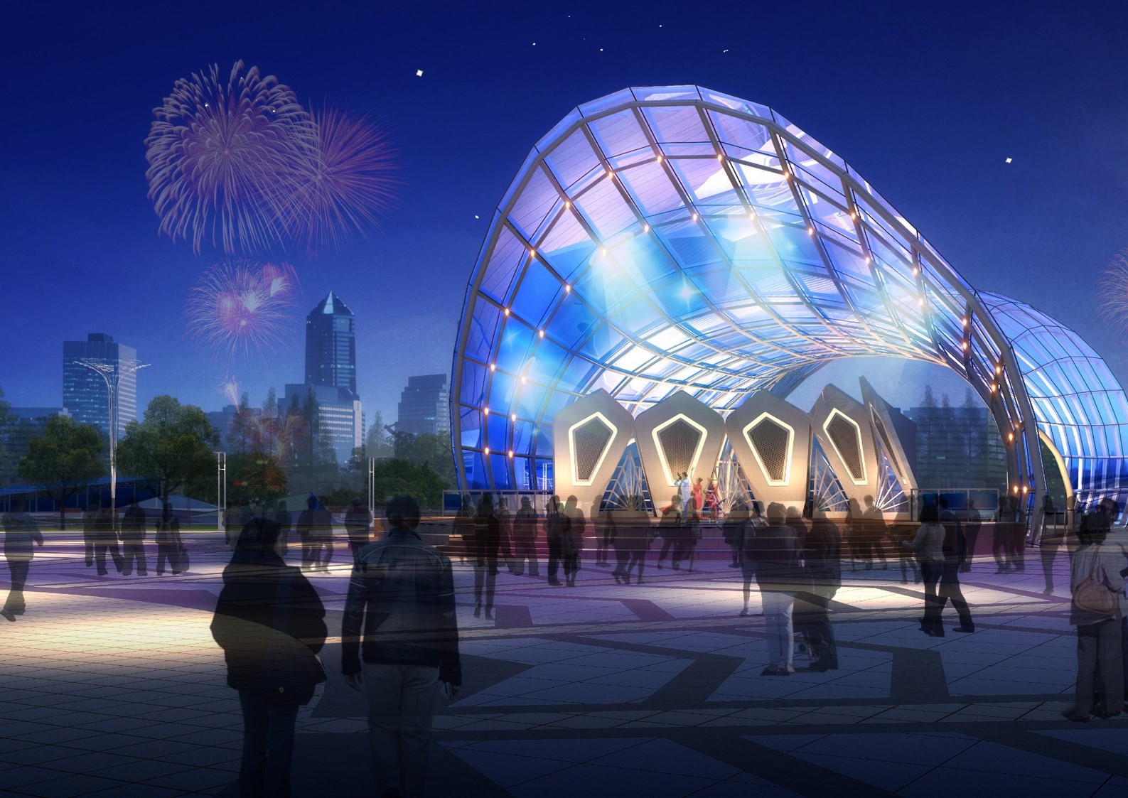 莱西月湖广场景观设计