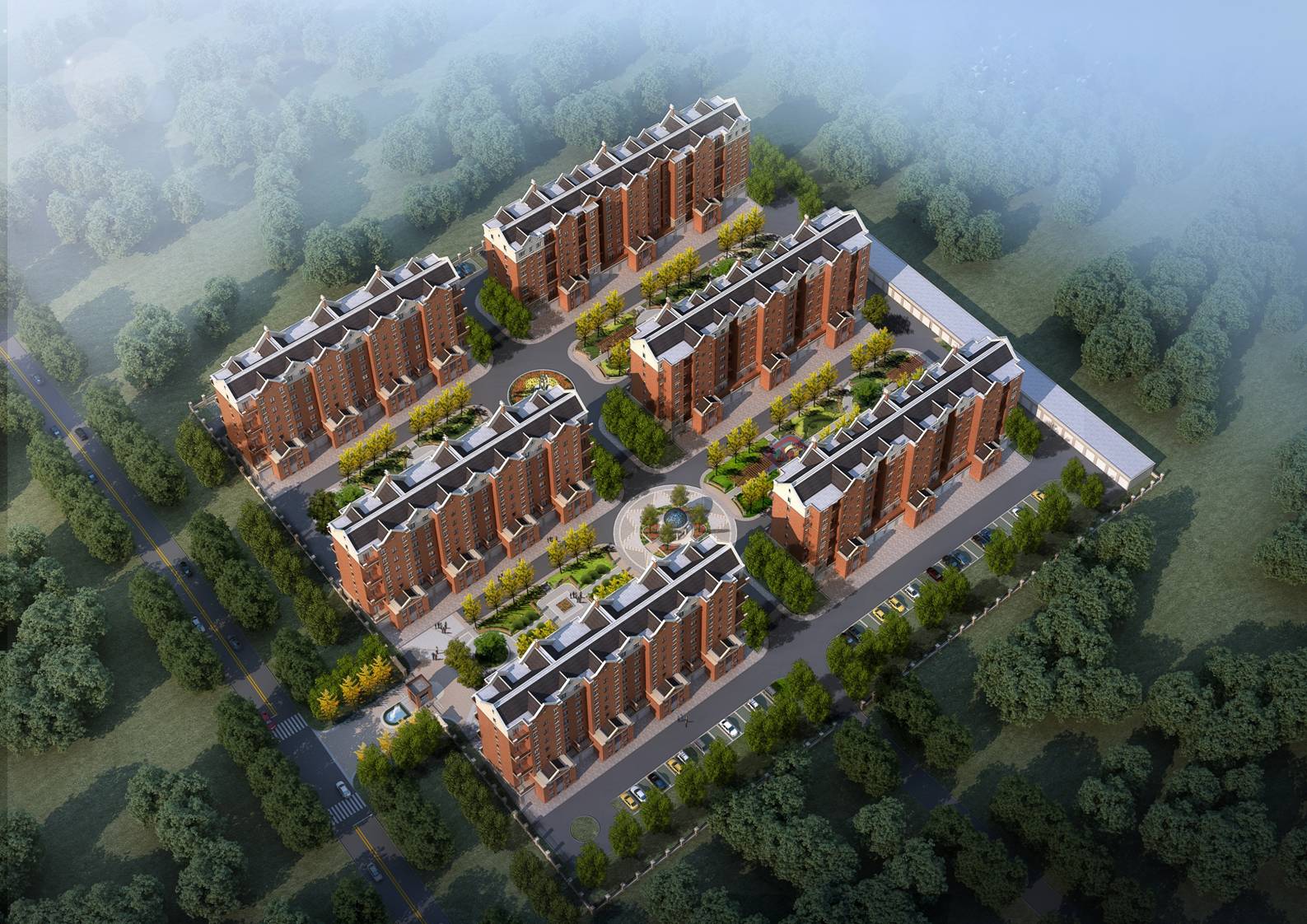 内蒙鄂伦春怡兰艾丽小镇建筑设计