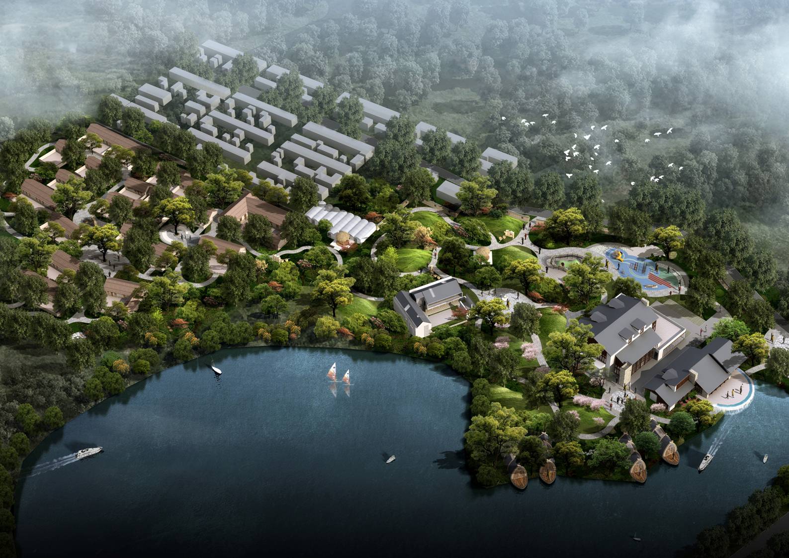 胶州洋河旅游集散中心建筑设计 