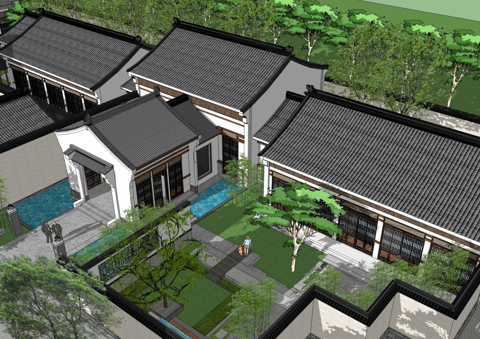 平度宾馆接待中心合院建筑设计