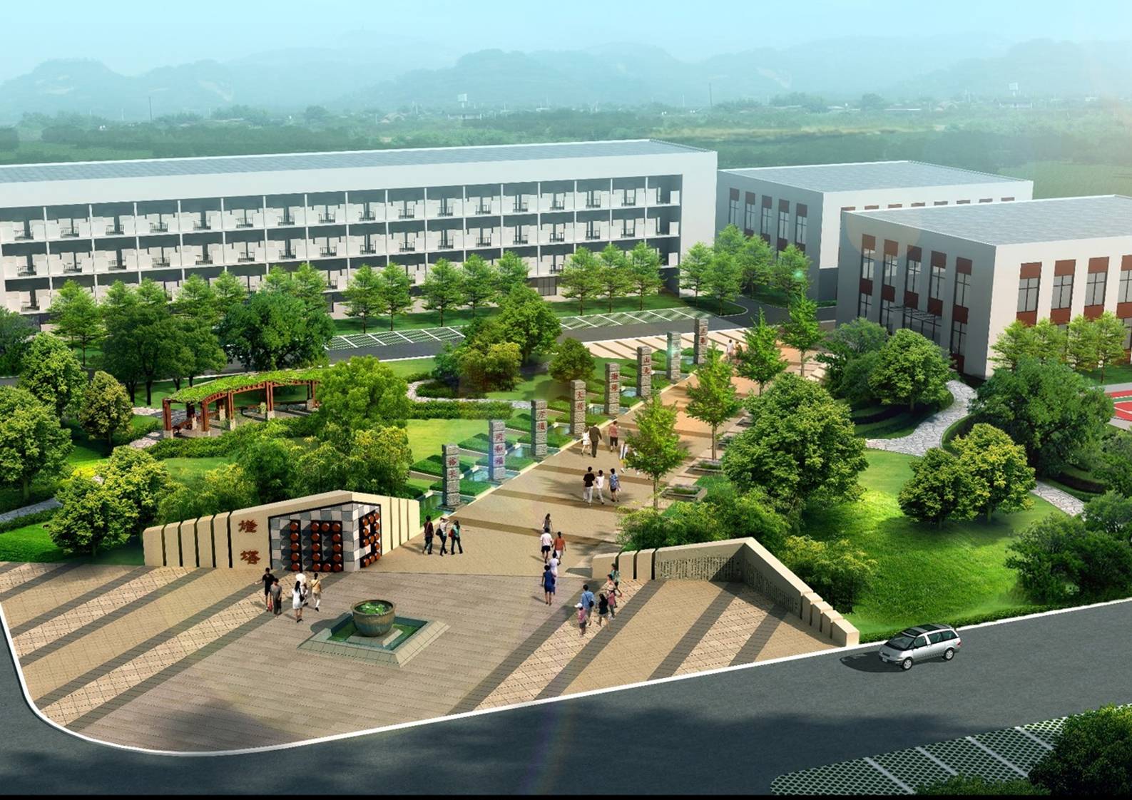 青岛灯塔集团胶州园区景观设计