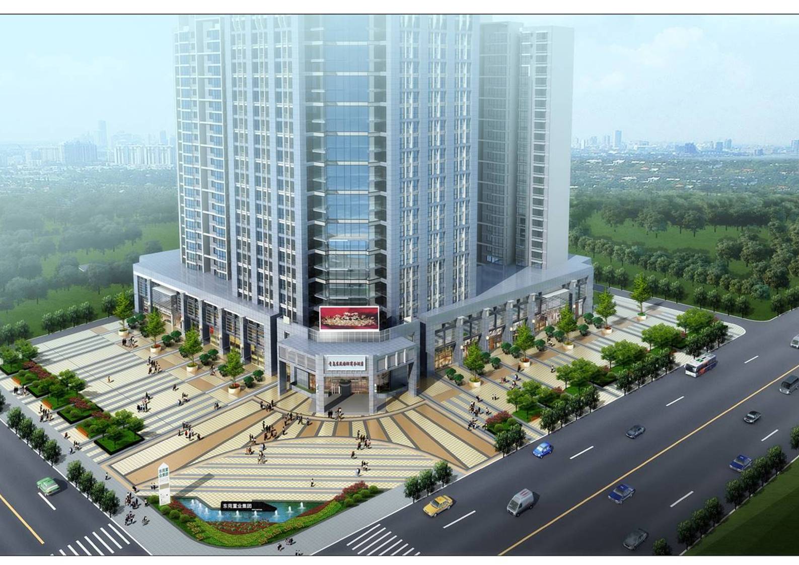 胶州水岸府邸小区景观设计