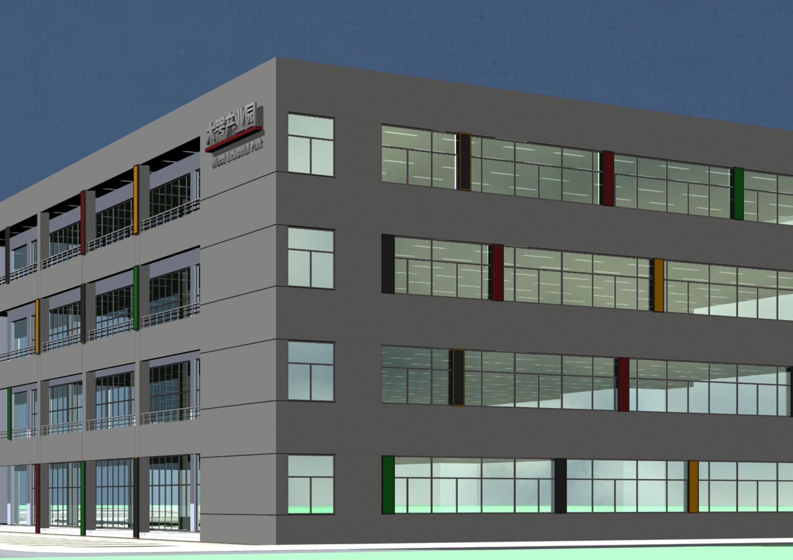 张大庄木器产业园建筑立面设计